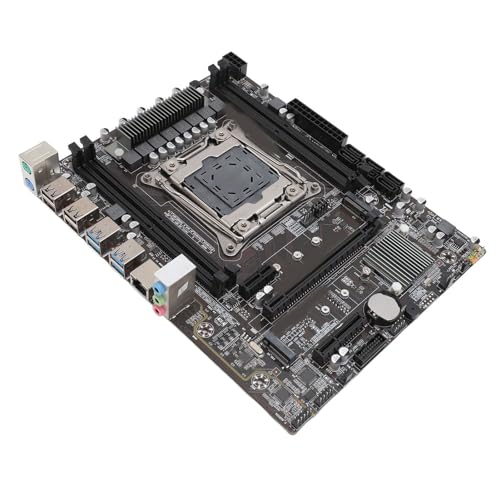 X99 Motherboard, X99D4M4 DDR4 Zweikanal Desktop PC Motherboard, 8 Phasen Netzteil, Integrierter Chip LGA 2011 3, Unterstützt NVME PCIE X4 Kanal M.2 Hochgeschwindigkeitsfestplatte von Zunate