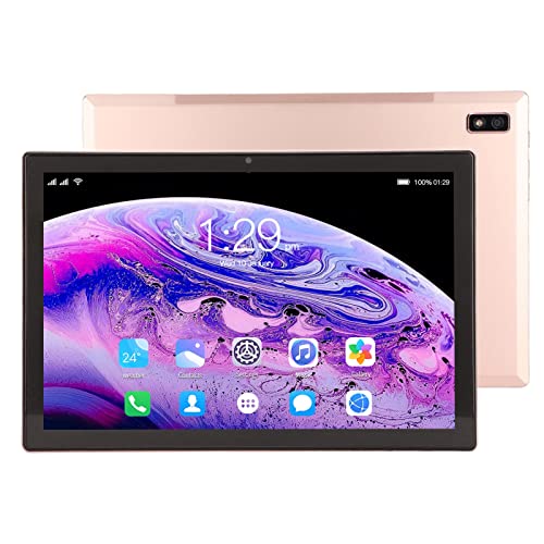 Zunate 10-Zoll-Tablet für Android, 6 GB RAM 128 GB ROM, 2560 X 1600 Tablet-PC mit Lautsprechern und Mikrofon 5 G WiFi 8 MP 20 MP Dual-Kamera 8800 MAh Akku, Unterstützt GPS von Zunate