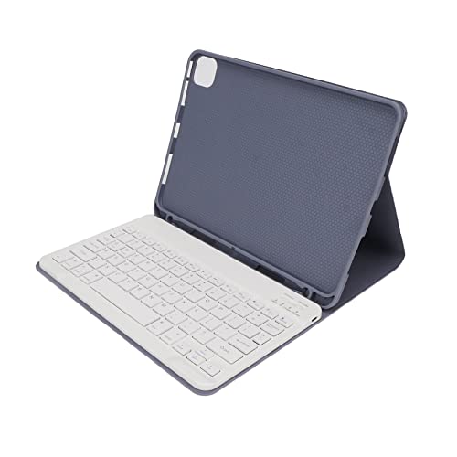 Zunate 11-Zoll-Tastaturhülle mit Stifthalter, Kabellose Bluetooth-Magnettastatur, Abnehmbare Tastatur, Verstellbarer Winkel, rutschfeste Halterung, Schutzhülle, für IOS-Tablet von Zunate