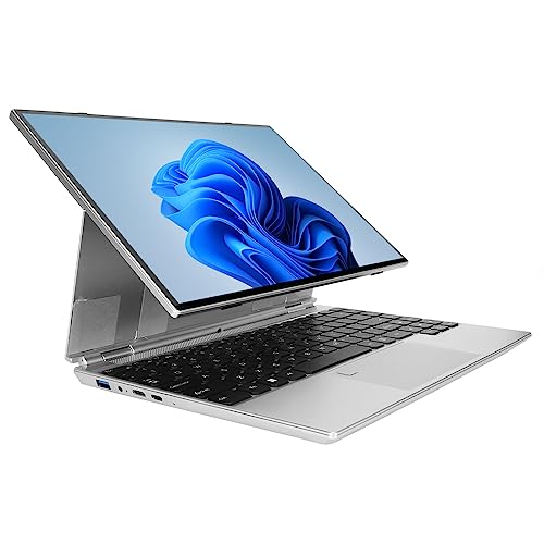 Zunate 14 Zoll Laptop, 14 Zoll Touchscreen PC Tablet, 16 GB DDR4, Fingerabdruckleser, Quad Core CPU, Unterstützung Mehrerer Faltformate, Tablet Laptop mit Hintergrundbeleuchtung für (16 GB + 512 GB von Zunate