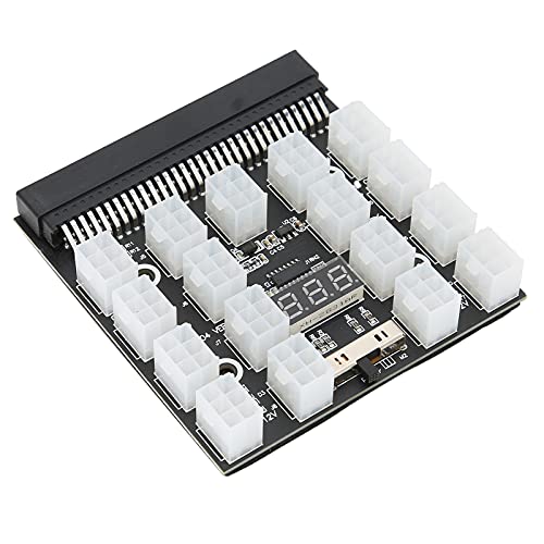 Zunate 17-poliges Strommast-Verteilerblock-Modul, Stecker Stromverteiler-Verteiler Breakout-Leiterplattenmodul 12V (Schwarz) von Zunate