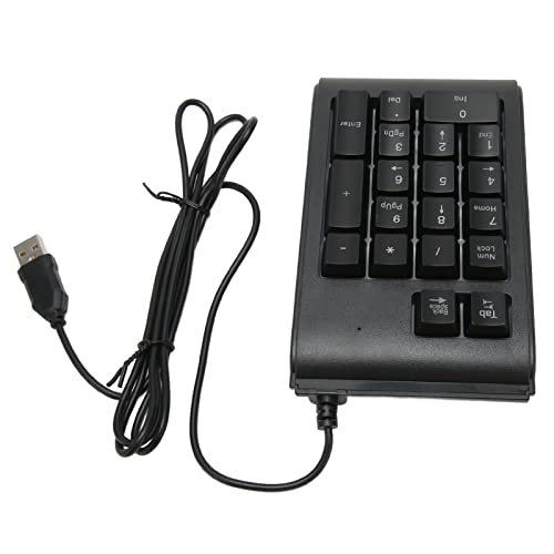 Zunate 19 Tasten Ziffernblock, USB Kabel 19 Tasten Nummernblock mit 3 Farbiger Tastatur mit Hintergrundbeleuchtung, U förmige Tasten, für Buchhaltung, Finanzen, Bankwesen von Zunate