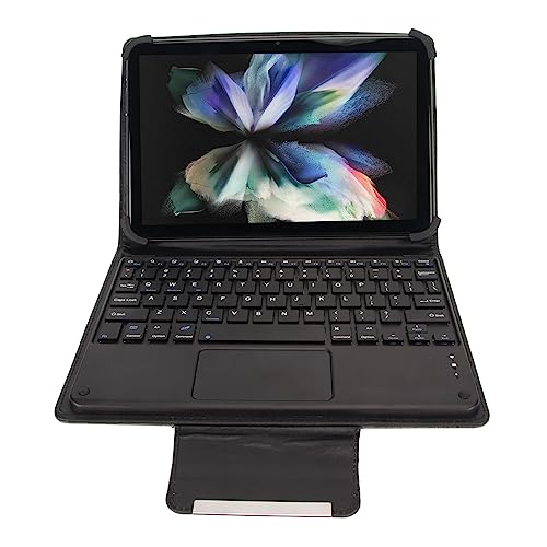 Zunate 2-in-1-Mobiltelefon-Tablet 10,1 Zoll, Android 12.0-Tablets, mit Schutzhülle und Tastatur, Unterstützt WLAN, 8 GB RAM, 256 GB ROM, Bluetooth 5.0, GPS (Grau) (EU-Stecker) von Zunate