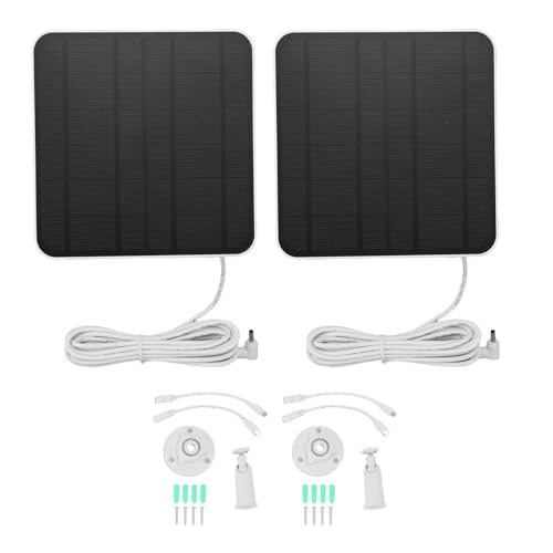 Zunate 2PCS 12W Solarmodule, IP65 Wasserdicht mit 360 Grad Einstellbarer Wandmontage für Ring Cam Pro, Stick -up Cam Battery Solar Outdoor -Überwachungskamera von Zunate