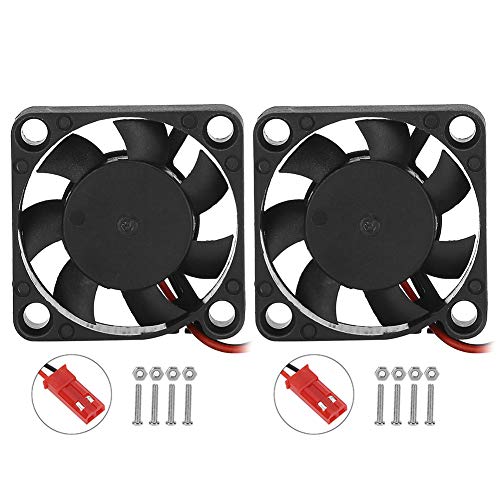 Zunate 2PCs Kühlkörperlüfter, Kleiner 5V 0,2A Wärmeableitungskühlkörperlüfter mit Schraube -CPU-Kühler, für 4B / 3B + / 3B / 2B (Himbeerkuchen) von Zunate