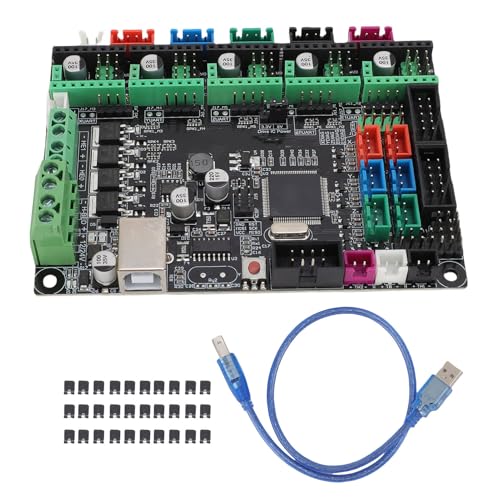 Zunate 3D Drucker Steuerplatine, Marlin Firmware Open Source kompatibel mit RAMPS1.4 Direkter Austausch für A4988 TMC2209 TMC2208 mit Serieller Chip Stallverbindung Unterstützt TFT28 von Zunate