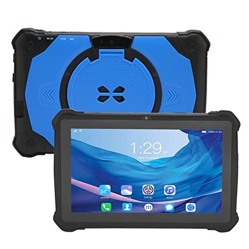 Zunate 7 Zoll Tablet für Android 10, 2 GB 32 GB 5 GWIFI Dual Band IPS HD Gaming Tablets mit Großem Bildschirm, 5000 mAh Akku, mit Tablet Halterung, für Kindergeschenke (EU-Stecker) von Zunate