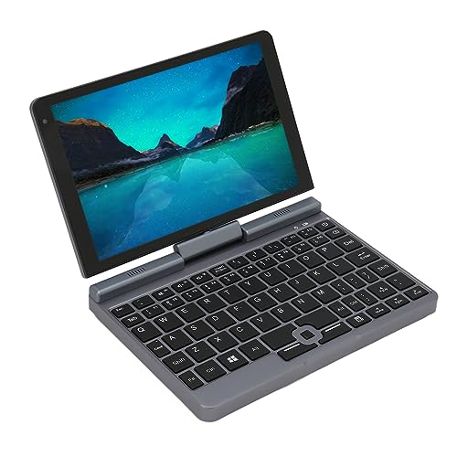Zunate 8-Zoll-Handheld-Industrie-Laptop, PC-Notebook, Unterstützt 180°-Flip, Aktiver Stift, mit Vollständiger Tastatur, 1,9 MP HD-Kamera, für Windows 10 11-System (12 GB + 128 von Zunate