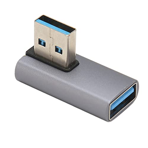 Zunate 90-Grad-USB-3.1-Adapter, 5 V / 3 A, 15 W-Schnellladung, USB-Stecker-Buchse-Konverter für PC, Laptop, USB-A-Ladegerät, Mobile Stromversorgung usw. von Zunate