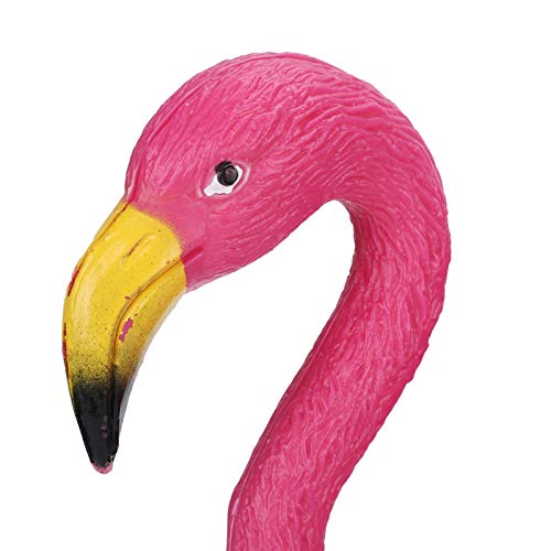 Flamingo-Köder, 8,7 Zoll Höhe gefälschter Vogel, Garten-Kunststoff-Simulations-Rasen-Flamingo-Dekoration, für Rasengarten-Jagdköder(1030-small) von Zunate