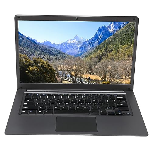 Zunate Für Windows 11 Pro 14,1-Zoll-Laptop, Traditioneller Laptop Für Intel Celeron N4020 Dual-Core-CPU, 8 GB DDR4, Computer-PC mit Maus, WLAN, BT, HDMI, 720P-Webcam, MIC (EU-Stecker von Zunate