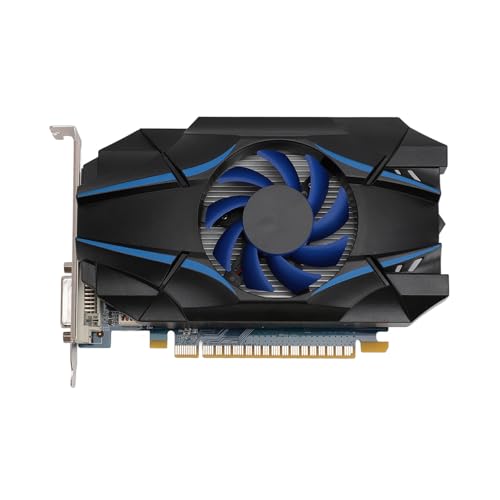 Zunate GT1030 2GD5 2 GB Gaming-Grafikkarte, GDDR5 64 Bit, HDMI, VGA, Voll-Solid-State-Kondensatoren, PCIE 2.0 X16 GPU-Grafikkarte mit Lüfter für PC-Desktop, Unterstützung für DirectX 12 von Zunate