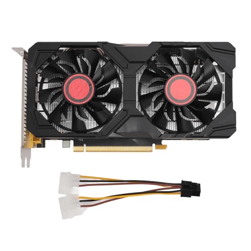 Zunate GTX1060 3 GB GDDR5-Grafikkarte, 192-Bit-PCIE-Gaming-Grafikkarte mit Zwei Lüftern, HDMI, DVI, VGA, für Desktop-Computer, Unterstützung für DirectX 11 Zunate GTX1060 3 GB GDDR5-Grafikkarte, 192-Bit-PCIE-Gaming-Grafikkarte mit Zwei Lüftern, HDMI, DVI, VGA, für Desktop-Computer, Unterstützung für DirectX 11 von Zunate