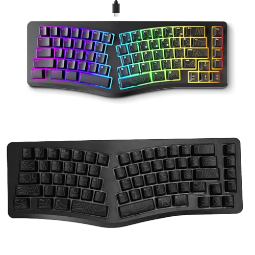 Zunate Kabelgebundene Ergonomische USB Tastatur, 69 Tasten RGB 7 Farbige Hintergrundbeleuchtung Geteilte Gaming Tastatur fürs Büro Tippen Für Mehrere Betriebssysteme Zunate Kabelgebundene Ergonomische USB Tastatur, 69 Tasten RGB 7 Farbige Hintergrundbeleuchtung Geteilte Gaming Tastatur fürs Büro Tippen Für Mehrere Betriebssysteme von Zunate