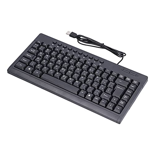 Zunate Kabelgebundene Tastatur, Universal,87 Tasten,Ergonomische Desktop/Notebook/Computer/PC USB-Schreibmaschinentastatur,für Office-Spiele (Arabisch) von Zunate