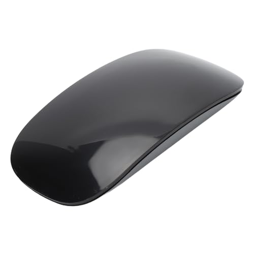 Zunate Kabellose Bluetooth-Maus, Wiederaufladbare, Leise, Schlanke Computermäuse mit Integriertem 400-mAh-Akku, Tragbare Ergonomische Kabellose Maus für PC und Laptop (Black) von Zunate