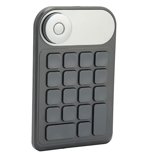 Zunate Keydial Keyboard, Wireless Express Key Remote Control Shortcut Keyboard Keypad mit 18 Anpassbaren Tasten, Eingebauter 1200 MAh Akku für Graphics Drawing Tablet Animation, von Zunate