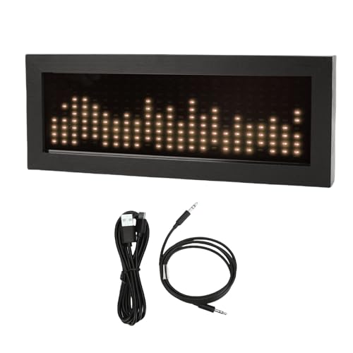 Zunate Musikspektrum -Anzeigeanalysator, Musikspektrum -Rhythmus -Licht, Soundsteuerung, Doppelmodell -Mikrofon -Pickup und Kabel -Eingabe, für Gaming -Musiker, Audiophile (Warm weiß) von Zunate