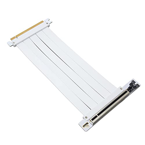 Zunate PCIe 4.0 Riser-Kabel, 128 GB Bsp Flexibler Hochgeschwindigkeits-Extender PCI Express Gen 4 EMI-Abschirmung Plug-and-Play-GPU-Verlängerungskabel für RTX 3090 RTX 3080 RTX 3070 (30cm) von Zunate