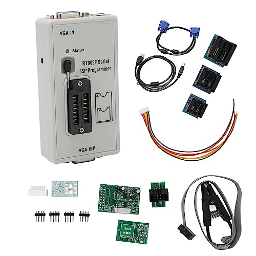 Zunate RT809F-Programmierer, MCU-Lese-/Schreib-Überstromschutz, Online-Programmierung, LCD-USB-Programmierer, VGA-USB-Eingang, VGA-HDMI-Ausgang, 1,8-V-SPI-Flash-Adapter, für von Zunate