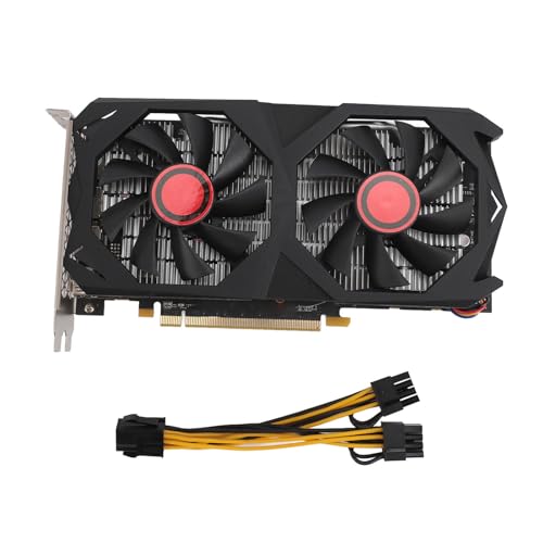 Zunate RX580 8 GB GDDR5-Grafikkarte, 256-Bit-PCIE-Gaming-Grafikkarte mit Zwei Lüftern, HDMI, DVI, VGA, für Windows, für Linux, für Freebsd X86, Unterstützung für DirectX 11 Zunate RX580 8 GB GDDR5-Grafikkarte, 256-Bit-PCIE-Gaming-Grafikkarte mit Zwei Lüftern, HDMI, DVI, VGA, für Windows, für Linux, für Freebsd X86, Unterstützung für DirectX 11 von Zunate