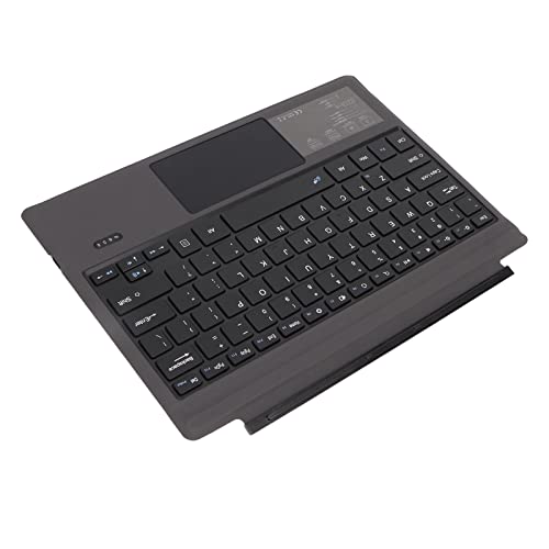 Zunate Schlanke Tragbare Kabellose Bluetooth-Tastatur mit Touchpad für Pro 3 4 5 6 7, Magnetische Kabellose Tastatur mit Eingebautem Akku, Leises Tippen, BT 5.0 von Zunate