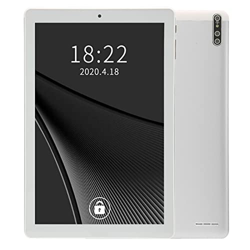 Zunate Tablet für Android 11, 10-Zoll-IPS-HD-Bildschirm, 3G-PC-Tablet, 3 GB RAM, 64 GB ROM, Octa-Core-Prozessor, Dual-SIM-3G-Anruf, 5G-WLAN, 6000-mAh-Akku von Zunate