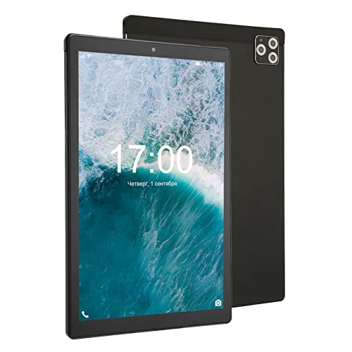 Zunate Tablets für Android 11, 10-Zoll-IPS-HD-Bildschirm, 3G-Anruf-Tablets, Octa-Core-Prozessor, 3G-RAM, 64G-ROM, 5G-WLAN, mit Zwei Lautsprechern und Mikrofon, 6000-mAh-Akku, Schwarz von Zunate