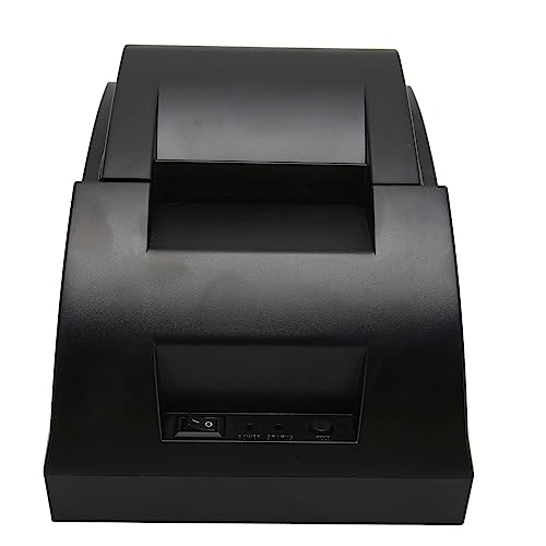 Zunate Thermo-Etikettendrucker, USB-POS-Drucker, 58 Mm Druckpapierbreite, Integrierte Stromversorgungsstruktur, für Gewerbliche Einzelhandels-POS-Systeme (EU-Stecker) von Zunate