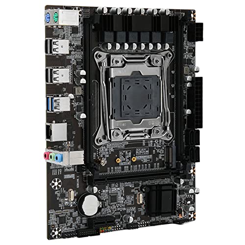 Zunate X99 Micro ATX Motherboard, DDR4 für Intel LGA 2011 PC Desktop Motherboard, Dual Channel 32Gbps NVME M.2, PCIe, USB 3.0, 1GbE LAN, für SATA für 2011 Serie E5 V3 V4 für Xeon von Zunate