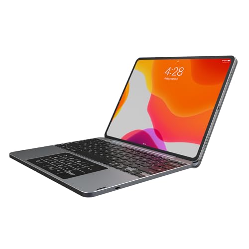 Zunate für Air 11 (M2 2024) Hülle mit Tastatur, Magnetische Tastaturhülle, Abnehmbare Tastatur-Smart-Cover mit Hintergrundbeleuchtung und Touchpad für Air 10,9, für Pad von Zunate