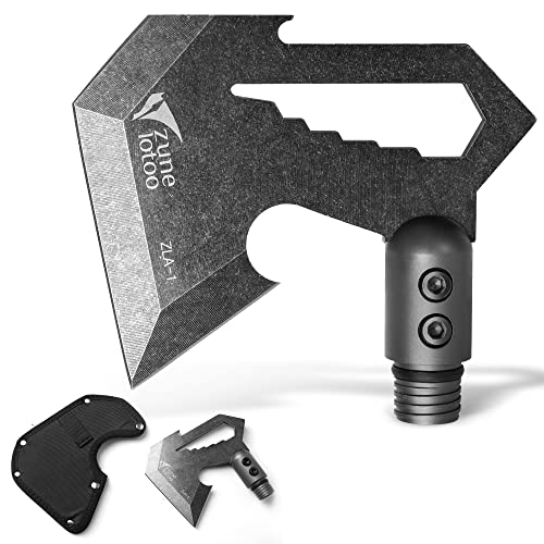 Zune Lotoo Camping Axtkopf, Survival Axt Head für Klappspaten, ZLA Hatchet Zubehör für Annihilate F-A3 / F-A1 / F-A2 Survival Schaufel, Smilodon Camping Shovel, Crotalus Taktische Spaten(Kein Griff) von Zune Lotoo