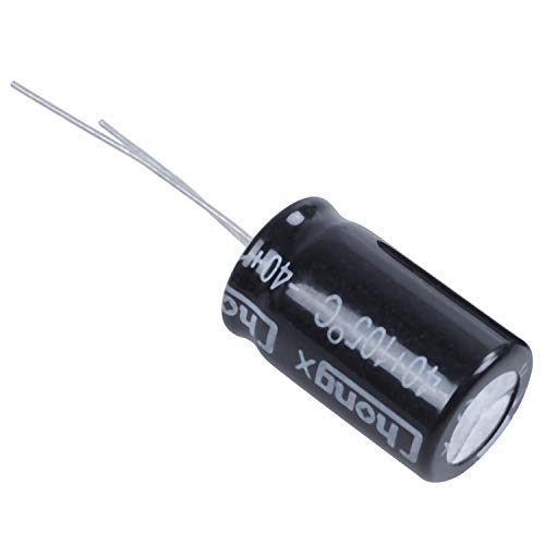 Zunedhys 10 Stueck 22uF 400V 105C Elektrolytkondensator Schwarz 13mm x 21mm, Rechteckig, Aluminium, Elektrolyt, Elektrolytkondensator, Kapazitor von Zunedhys