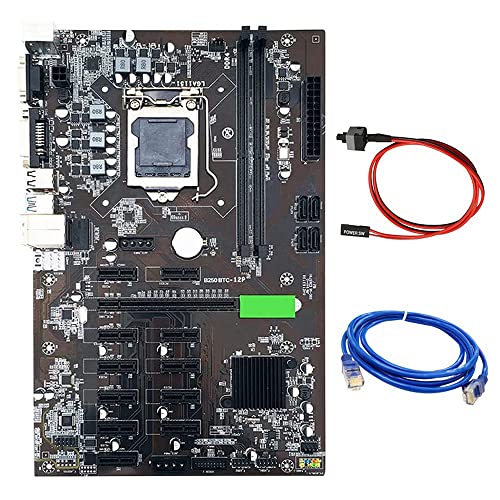 B250C BTC Mining Motherboard mit RJ45 Netzwerkkabel + Switchkabel LGA1151 12 x Grafikkartensteckplatz USB 3.0 unterstützt DDR4 RAM B250C BTC Mining Motherboard mit RJ45 Netzwerkkabel + Switchkabel LGA1151 12 x Grafikkartensteckplatz USB 3.0 unterstützt DDR4 RAM von Zunedhys