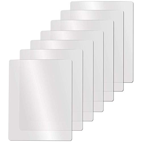 Zunedhys Transparentes flexibles Kunststoff-Schneidebrett-Set, mattiert, transparent, Küchen-Schneidebrett, klare Matten, 44,5 x 30,5 cm, 7 von Zunedhys