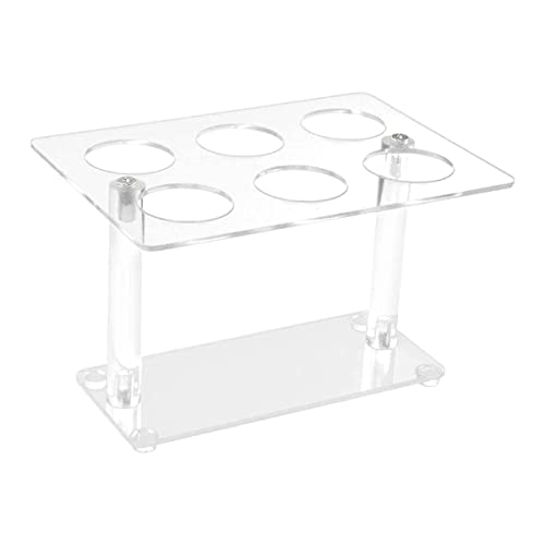 Zunedhys 1 x Kegelhalter, transparenter Acryl-Eistütenhalter, Kegelständer, Handständer (6 Löcher) von Zunedhys