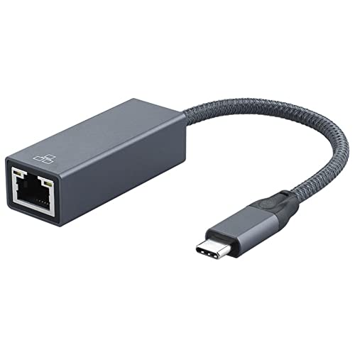 Zunedhys 2500 Mbps Typ-C Ethernet-Adapter Typ-C auf RJ45 Netzwerkanschluss USB CM-2.5G Gigabit Drive-Free Netzwerkkarte von Zunedhys