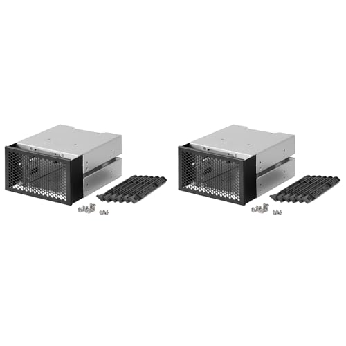Zunedhys 2X 3,5-HDD-Käfig-Rack-Festplattenlaufwerk-Tray Festplattenkäfig Unterstützt 3 HDD-Festplatten Zunedhys 2X 3,5-HDD-Käfig-Rack-Festplattenlaufwerk-Tray Festplattenkäfig Unterstützt 3 HDD-Festplatten von Zunedhys