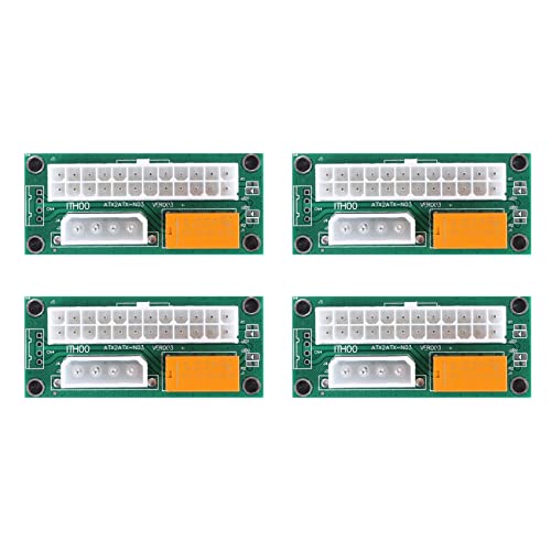 Zunedhys 4 Pack PSU Multiple Netzteil Adapter, Add2Psu ATX 24 Pin zu Molex 4Pin Anschluss für BTC Miner Zunedhys 4 Pack PSU Multiple Netzteil Adapter, Add2Psu ATX 24 Pin zu Molex 4Pin Anschluss für BTC Miner von Zunedhys