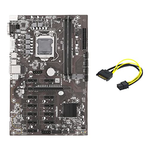 Zunedhys B250B ETH Mining Motherboard + 15-polig auf 6-poliges Kabel LGA1151 DDR4 12 x Grafikkartensteckplatz MSATA für BTC Mining Zunedhys B250B ETH Mining Motherboard + 15-polig auf 6-poliges Kabel LGA1151 DDR4 12 x Grafikkartensteckplatz MSATA für BTC Mining von Zunedhys