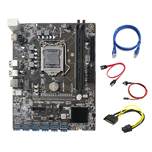 Zunedhys B250C Motherboard + 15-Pin auf 6-Pin Kabel + RJ45 Kabel + Kabel + Switch Kabel 12 PCIE auf USB 3.0 GPU Slot für BTC Zunedhys B250C Motherboard + 15-Pin auf 6-Pin Kabel + RJ45 Kabel + Kabel + Switch Kabel 12 PCIE auf USB 3.0 GPU Slot für BTC von Zunedhys