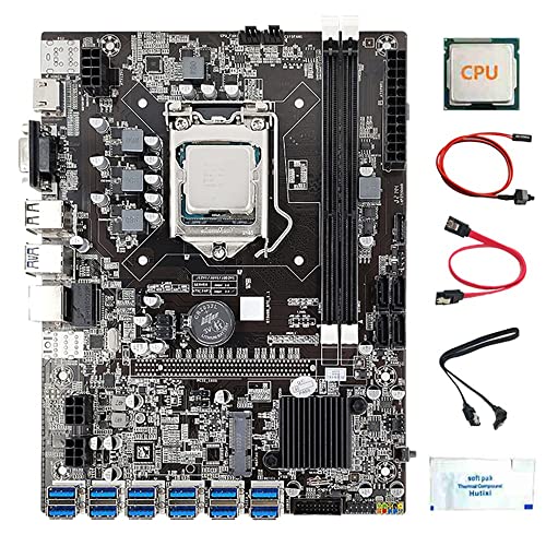 Zunedhys B75 12 Karten BTC Mining Motherboard CPU + Switch Kabel + 2 x Kabel 12 USB 3.0 Slot LGA1155 DDR3 RAM 3.0 Zunedhys B75 12 Karten BTC Mining Motherboard CPU + Switch Kabel + 2 x Kabel 12 USB 3.0 Slot LGA1155 DDR3 RAM 3.0 von Zunedhys