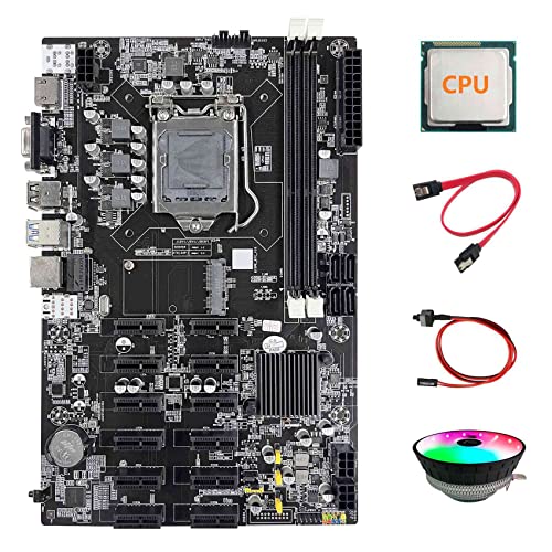 Zunedhys B75 12 PCIE ETH Mining Motherboard + Random CPU + Lüfter + Kabel + Switch Cable LGA1155 MSATA DDR3 B75 PCIE Miner Motherboard Zunedhys B75 12 PCIE ETH Mining Motherboard + Random CPU + Lüfter + Kabel + Switch Cable LGA1155 MSATA DDR3 B75 PCIE Miner Motherboard von Zunedhys