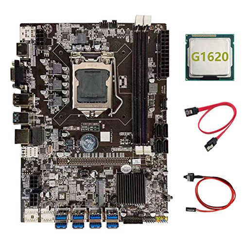 Zunedhys B75 BTC Mining Motherboard + G1620 CPU + Kabel + Switch Kabel LGA1155 8XPCIE USB Adapter B75 USB BTC Motherboard Zunedhys B75 BTC Mining Motherboard + G1620 CPU + Kabel + Switch Kabel LGA1155 8XPCIE USB Adapter B75 USB BTC Motherboard von Zunedhys