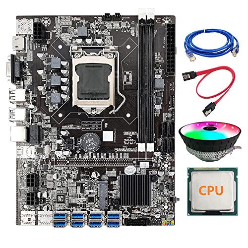Zunedhys B75 BTC Mining Motherboard LGA1155 8XPCIE USB unterstützt Dual DDR3 Kabel + zufällige CPU + RJ45 Netzwerkkabel + Lüfter ETH Zunedhys B75 BTC Mining Motherboard LGA1155 8XPCIE USB unterstützt Dual DDR3 Kabel + zufällige CPU + RJ45 Netzwerkkabel + Lüfter ETH von Zunedhys