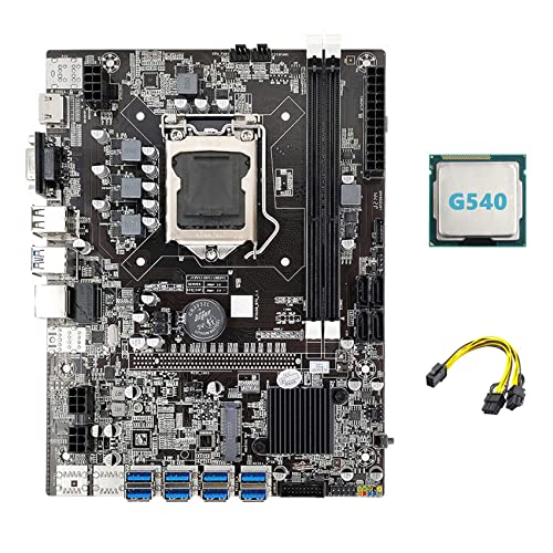 Zunedhys B75 ETH Mainboard 8 x PCIE USB Adapter + G540 CPU + 6 Pin auf Dual 8 Pin Kabel LGA1155 MSATA B75 USB Motherboard Zunedhys B75 ETH Mainboard 8 x PCIE USB Adapter + G540 CPU + 6 Pin auf Dual 8 Pin Kabel LGA1155 MSATA B75 USB Motherboard von Zunedhys
