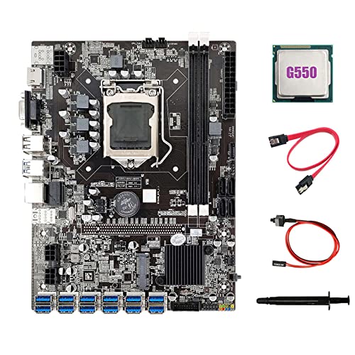 Zunedhys B75 ETH Miner Motherboard 12 PCIE to USB3.0+G550 CPU+Thermal Grease+SATA Cable+Switch Cable DDR3 LGA1155 Motherboard Zunedhys B75 ETH Miner Motherboard 12 PCIE to USB3.0+G550 CPU+Thermal Grease+SATA Cable+Switch Cable DDR3 LGA1155 Motherboard von Zunedhys