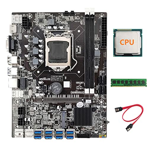 Zunedhys B75 ETH Mining Motherboard + CPU + DDR3 4GB 1600Mhz RAM + Kabel LGA1155 8XPCIE auf USB DDR3 B75 BTC Motherboard Zunedhys B75 ETH Mining Motherboard + CPU + DDR3 4GB 1600Mhz RAM + Kabel LGA1155 8XPCIE auf USB DDR3 B75 BTC Motherboard von Zunedhys