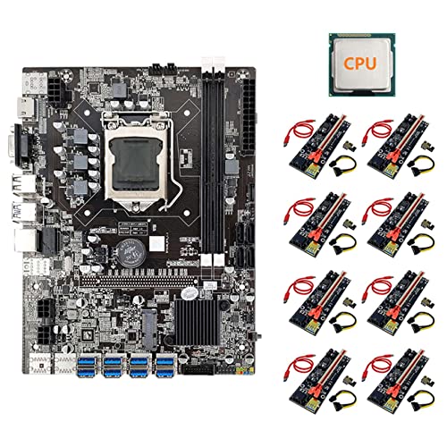 Zunedhys ETH B75 Mining Motherboard + CPU + 8XVER009S Plus Riser Enhanced Version LGA1155 8XPCIE auf USB DDR3 B75 Motherboard Zunedhys ETH B75 Mining Motherboard + CPU + 8XVER009S Plus Riser Enhanced Version LGA1155 8XPCIE auf USB DDR3 B75 Motherboard von Zunedhys