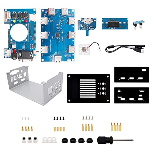 Zunedhys Für Mister FPGA 32 MB Motherboard + USB-Hub V2.1 mit DIY-Metallgehäuse-Kit für Terasic DE10-Nano Mister FPGA (schwarz) von Zunedhys